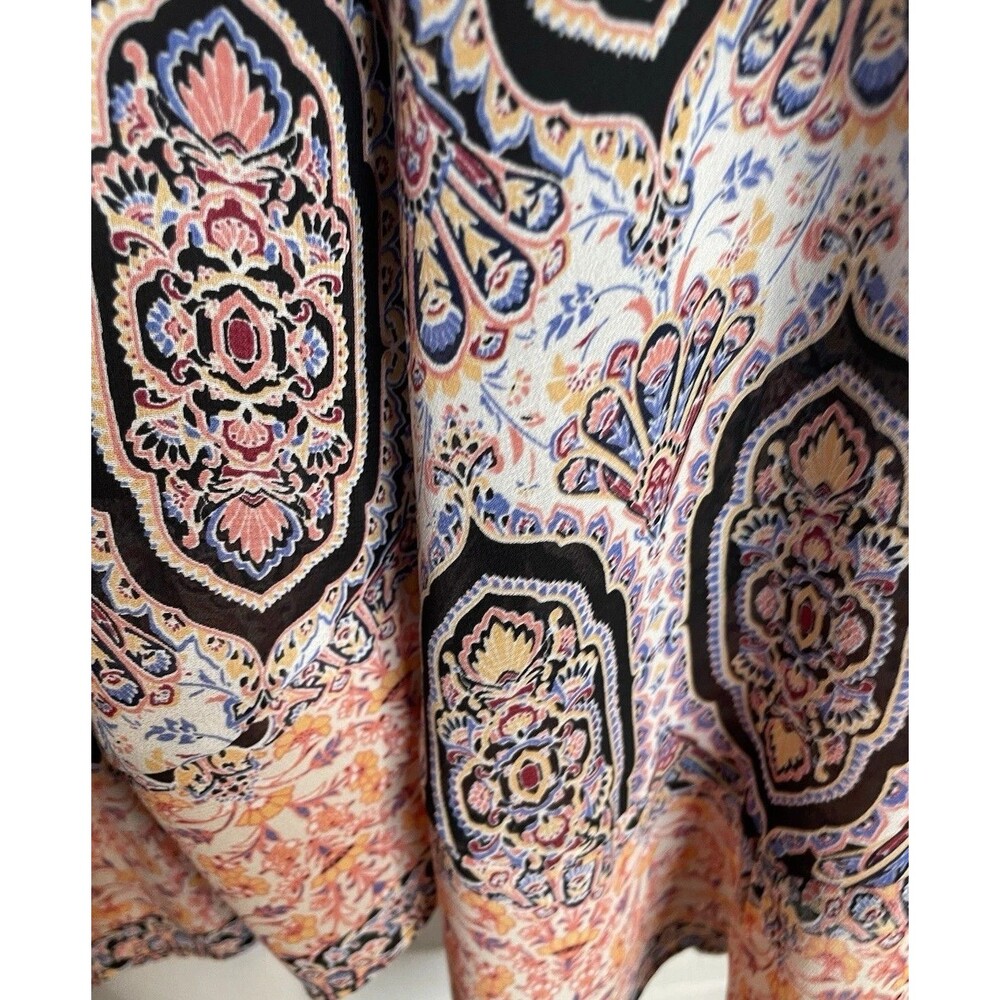 Catherines Womens Plus Midi Asymmetrical Sleeveless Floral Chiffon Dress Size 3X - Picture 10 of 13